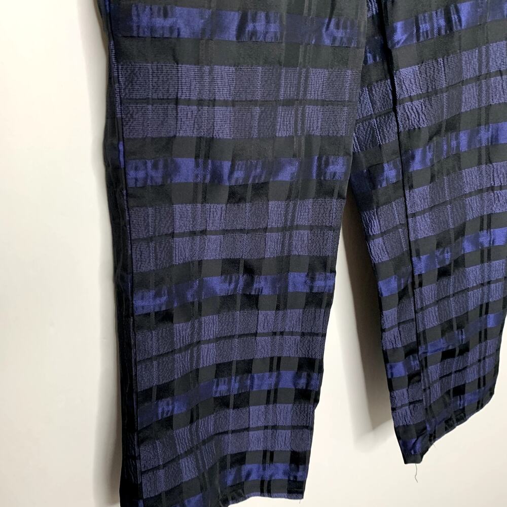 Ciao Lucia Pietro Woven Taffeta Pant Sapphire Womens Blue Size Small Made in La - Picture 4 of 13
